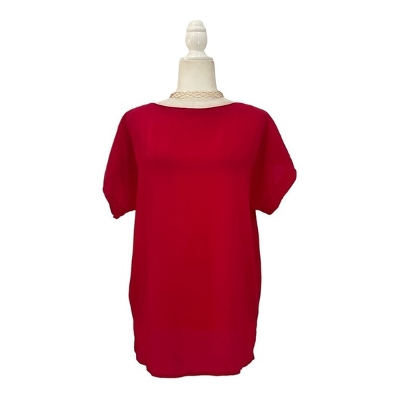 Christian Dior Vintage Bateau Neck Shell Blouse Size 8 - Picture 8 of 9